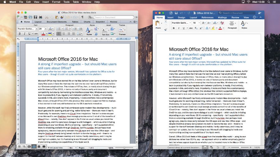 microsoft offie for mac 2016